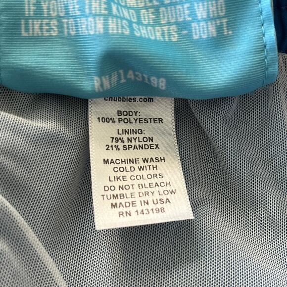 Chubbies Men's Board Shorts Swim Trunks Red Blue Colorblock Medium - Picture 5 of 5